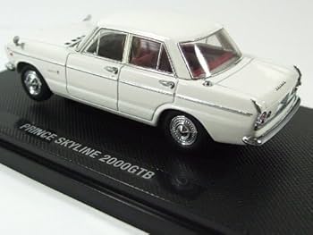 スカイラインGTB.  1/43 Amazon | EBRRO 1/43 プリンス スカイライン 2000 GTB ホワイト
